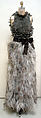 Evening dress, Donald Brooks (American, New Haven, Connecticut 1928–2005 Stony Brook, New York), silk, feathers, American