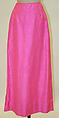 Evening dress, James Galanos (American, Philadelphia, Pennsylvania, 1924–2016 West Hollywood, California), silk, American