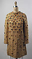 Evening dress, Samuel Winston, Inc. (American), silk, metallic thread, beads, American
