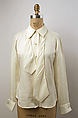 Blouse, silk, American