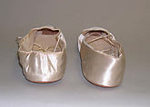 Slippers, silk, American