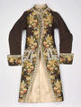 Coat, silk, probably French