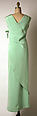 Evening ensemble, House of Givenchy (French, founded 1952), (a) silk; (b, c) leather, silk, French