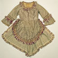 Dress, silk, cotton, American