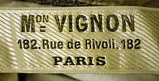 Dress, Mon. Vignon (French), cotton, French