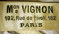 Dress, Mon. Vignon (French), cotton, French