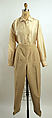 Ski ensemble, synthetic fiber, probably American