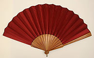 Fan, silk, wood, American