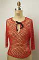 Blouse, beads, Italian