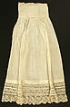 Petticoat, cotton, American