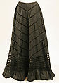 Petticoat, silk, cotton, American
