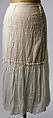 Petticoat, cotton, silk, American