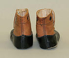 Boots, leather, cotton, American