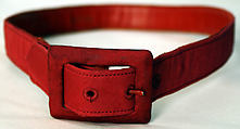 Belt, House of Dior (French, founded 1946), silk, leather, metal, American