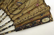 Fan, ivory, silk, French