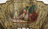 Fan, ivory, silk, French
