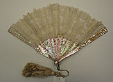 Fan, Tiffany & Co. (1837–present), mother-of-pearl, lace, probably French