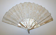 Fan, mother-of-pearl, probably French