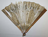 Fan, silk, wood, probably French