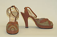 Shoes, leather, American