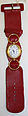 Watch, metal, glass, leather, American