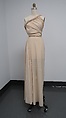 Evening dress, House of Vionnet French, silk, French