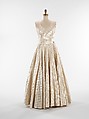 Evening dress, House of Lanvin (French, founded 1889), silk, metal, French