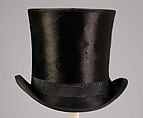 Evening top hat, A. N. Cook & Company, Silk, fur, American