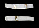 Garters, Synthetic, metal, American