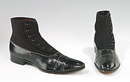 Boots, French, Shriner & Urner  American, leather, wool, American