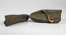Galoshes, Rubber, cotton, probably Central American