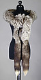 Stole, Fur, cotton, American