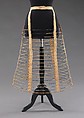 Cage crinoline, Worcester Skirt Company  American, linen, metal, American