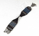 Miser's purse, Cotton, metal, American