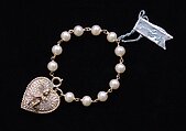 Bracelet, Hattie Carnegie, Inc.  American, Imitation pearl, metal, rhinestones, American