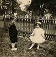 Sailor suit, cotton, silk, probably French