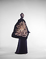 "Apollo of Versailles", Schiaparelli (French, founded 1927), silk, metallic, French