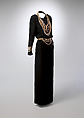 Dress, House of Chanel (French, founded 1910), silk, synthetic stones, metal, French