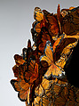 Ensemble, Alexander McQueen (British, founded 1992), silk, feathers, leather, metal, rubber, British