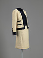 Suit, House of Chanel (French, founded 1910), wool, silk, metal, French