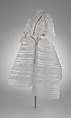Ensemble, Comme des Garçons (Japanese, founded 1969), (a) plastic (foam); (b) acrylic, nylon; (c) rayon, cotton/polyester, viscose rayon; (d, e) cotton, plastic (polyurethane), Japanese