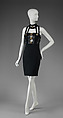 Dress, Gianni Versace (Italian, founded 1978), wool/silk blend, leather, metal, Italian