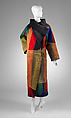 Coat, Issey Miyake (Japanese, 1938–2022), wool, silk, synthetic, leather, Japanese