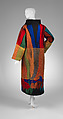 Coat, Issey Miyake (Japanese, 1938–2022), wool, silk, synthetic, leather, Japanese