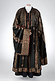 Evening coat, Fortuny (Italian, founded 1906), silk, glass, Italian