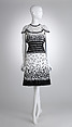 Ensemble, House of Chanel (French, founded 1910), silk, glass, plastic, metal, French