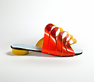 Sandals, Herbert Levine Inc. (American, founded 1949), paper, plastic (cellulose nitrate), American