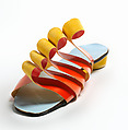 Sandals, Herbert Levine Inc. (American, founded 1949), paper, plastic (cellulose nitrate), American