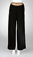 Trousers, Jean Paul Gaultier  French, wool, rayon, metal, French