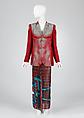Ensemble, Jean Paul Gaultier  French, (a) rayon, acetate, (b) rayon, metal, French